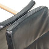 A Set of Four Sven Christiansen for Sven Fulcrum Leather Office Armchairs