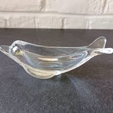 Set of 2 Empty Pockets, Dolphin Fish Glass Jars, Vannes Crystal