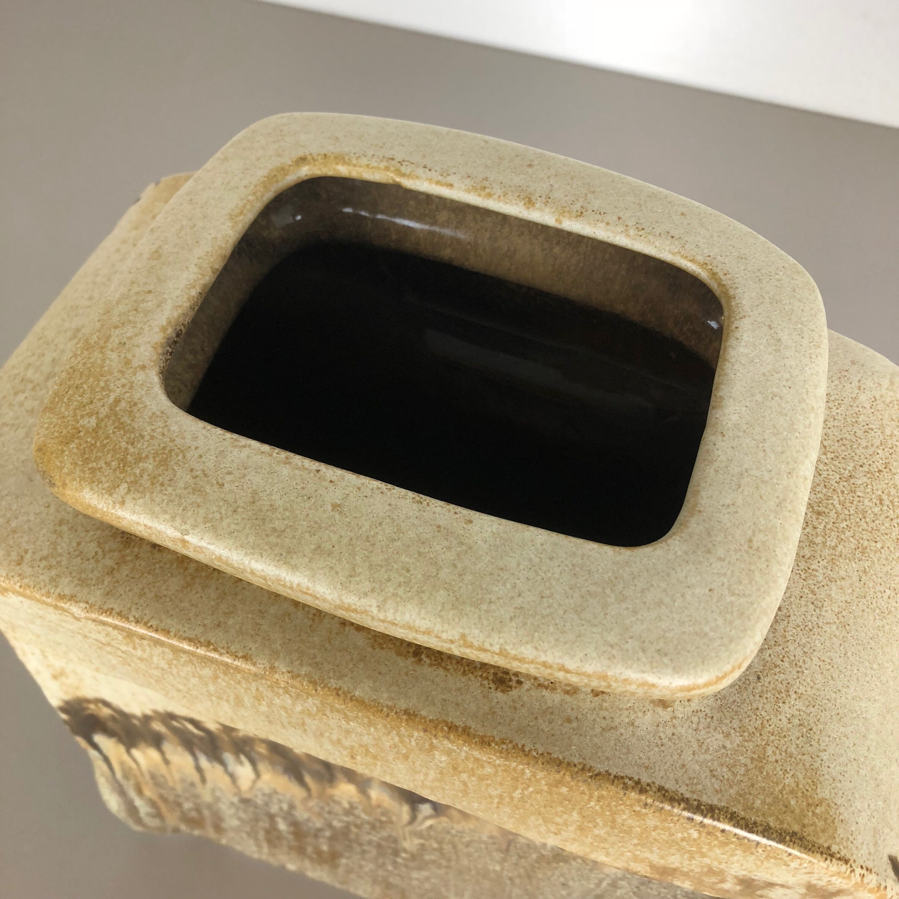 Huge Studio Pottery Vase Object by Heiner Balzar for Steuler, Germany, 1970s