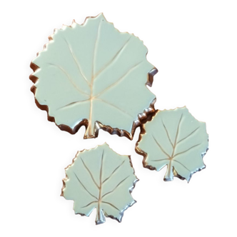 Dessous de plat et dessous de bouteille feuille de vigne