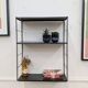 Vintage black metal shelf