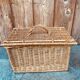 Vintage woven rattan briefcase