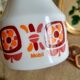 Service huile et vinaigre opaline Mobil années 70 - vintage
