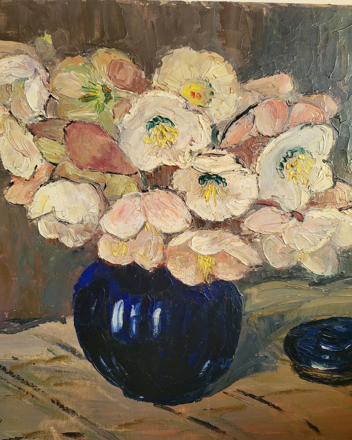 Oil on panel, germaine luquet, bouquet of flowers