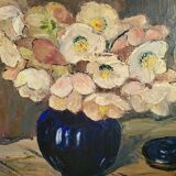 Oil on panel, germaine luquet, bouquet of flowers