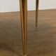 Double tray coffee table glass and gold metal 50s
