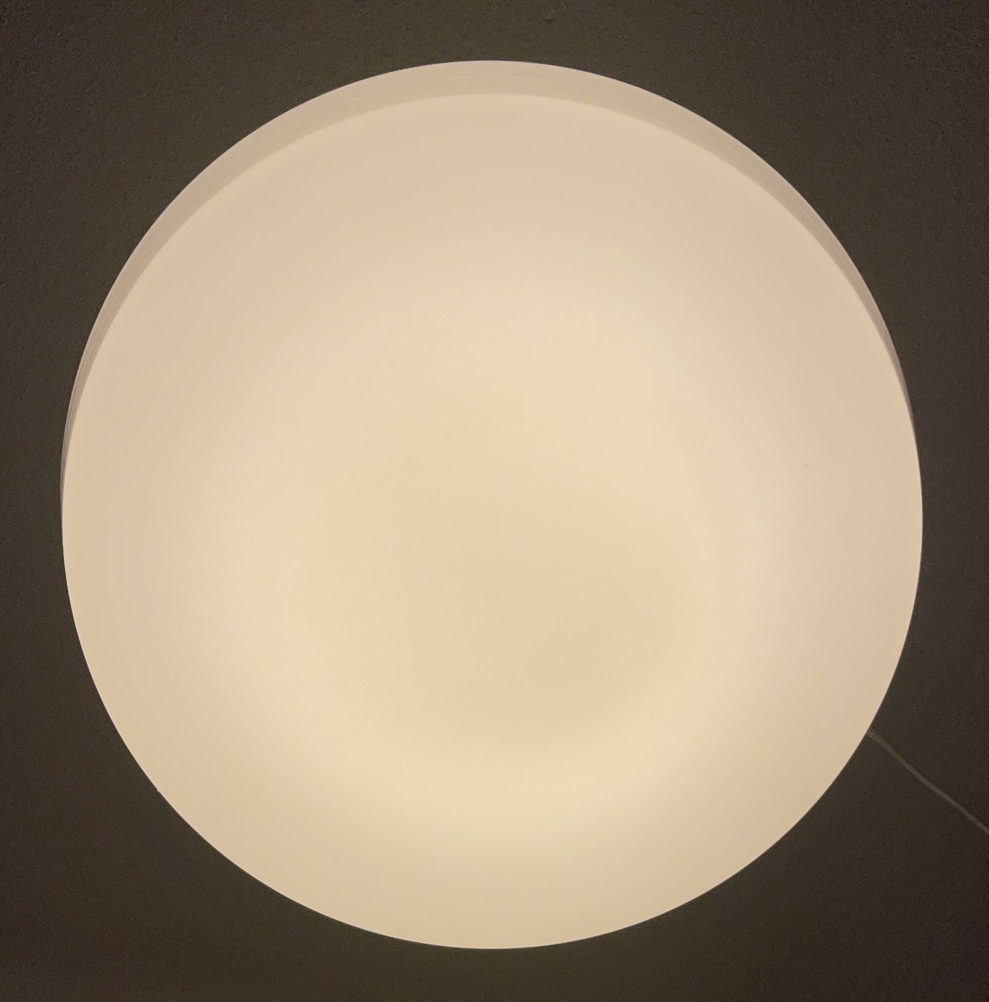Suspension opale blanche par Gispen