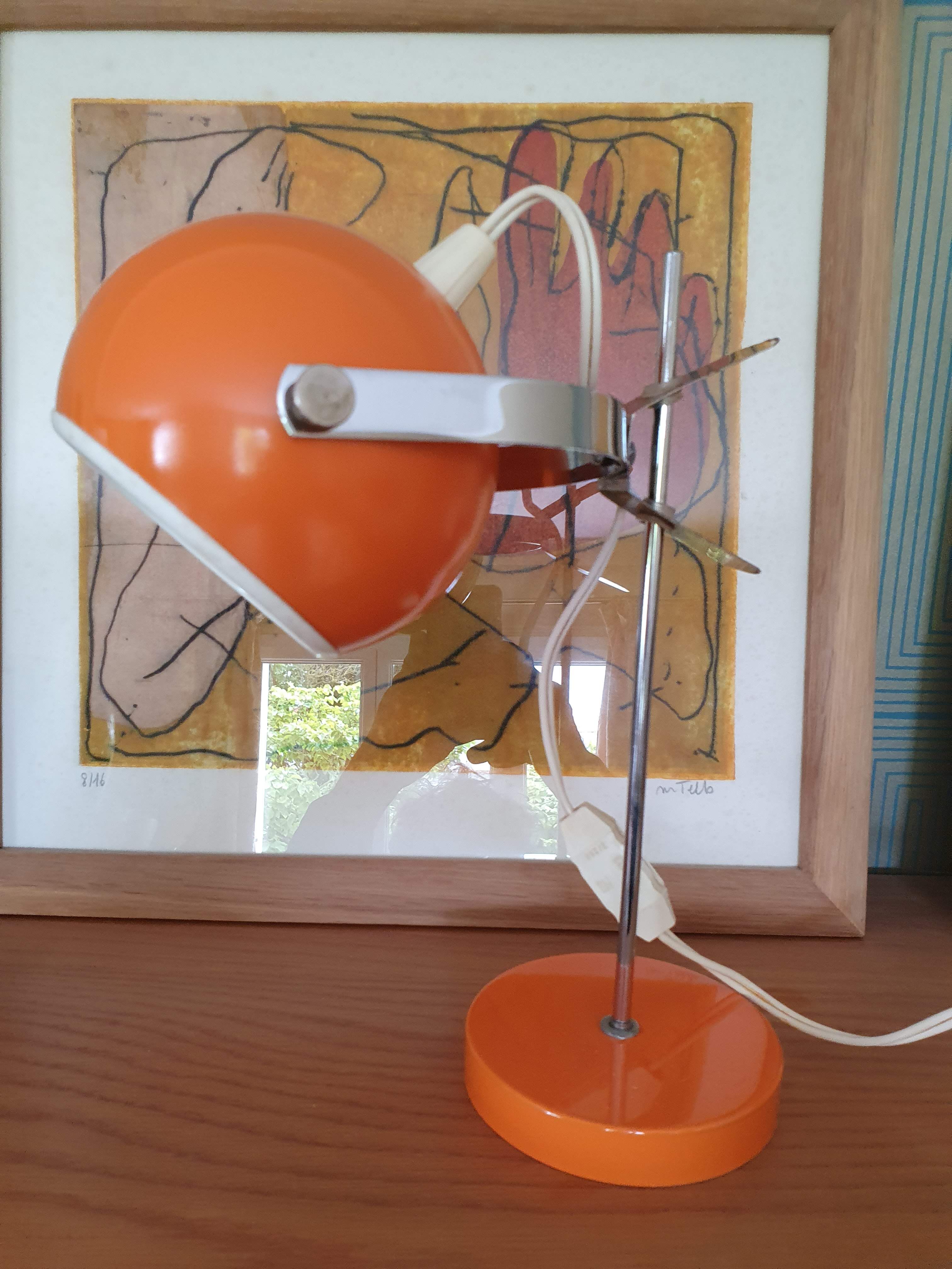 Vintage eyeball lamp 1960
