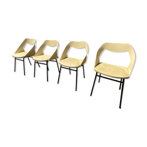 Série de 4 chaises Louis - 1950