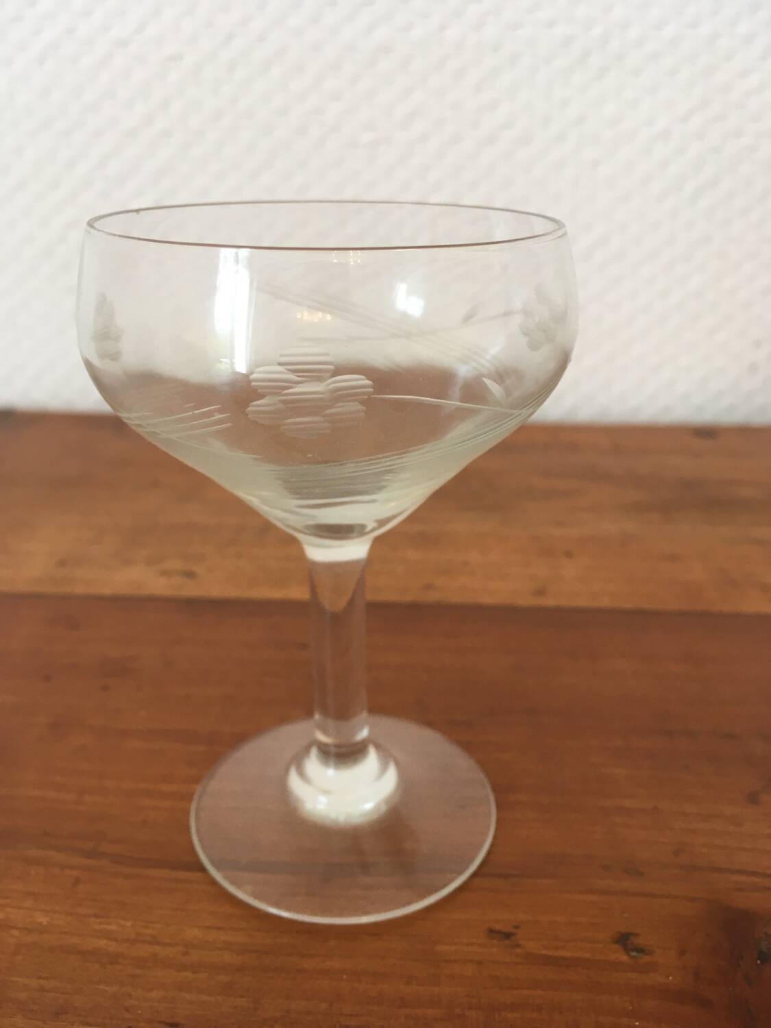 Antique glass service.