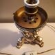 Lampe ananas verre et bronze