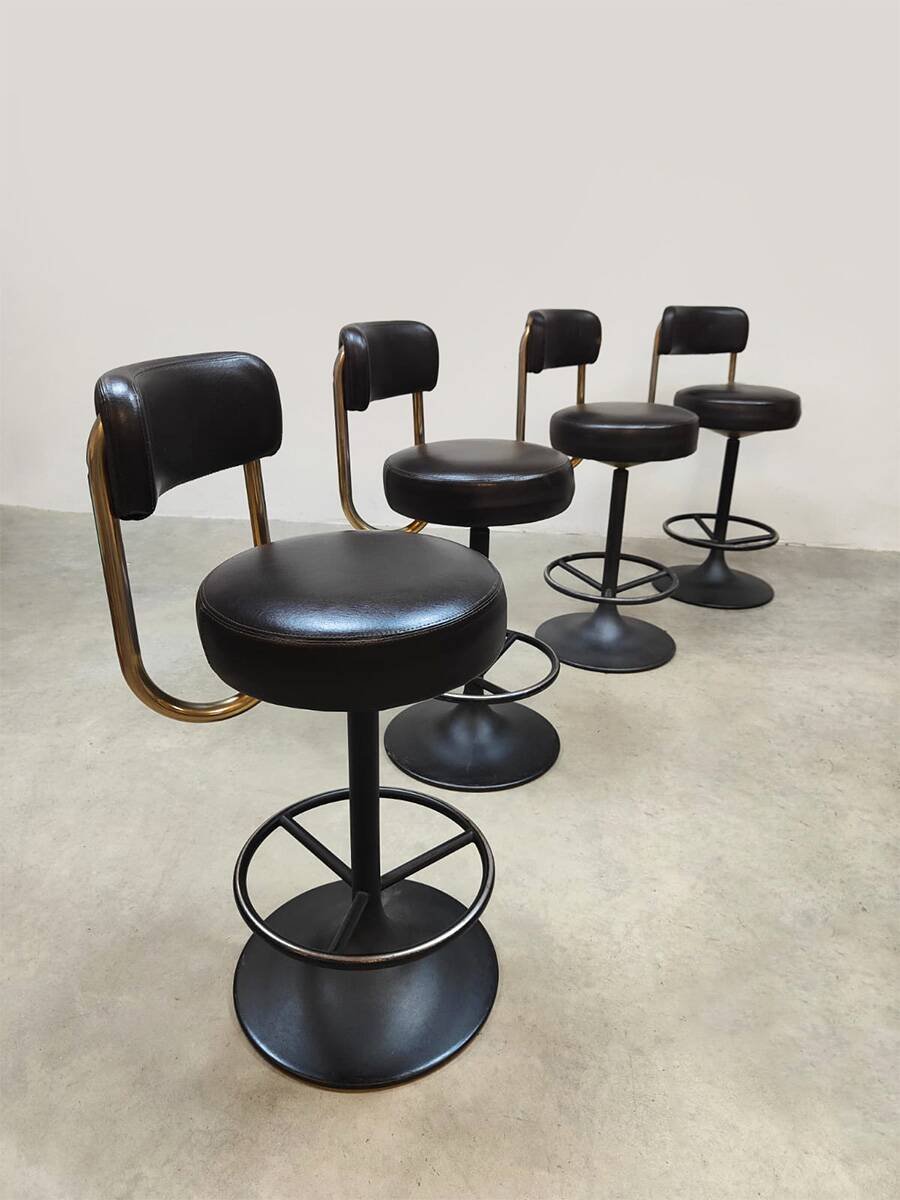 Swedish vintage design bar stools Borje Johanson