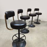 Swedish vintage design bar stools Borje Johanson