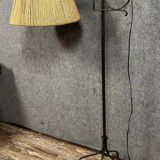 According to Gilbert Poillerat: wrought iron tripod floor lamp circa 1940