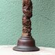 Carved wooden lamp, Corinthian column, 17th century