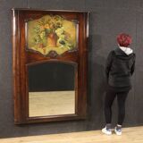 Italian mantelpiece mirror in wood from the 20th century