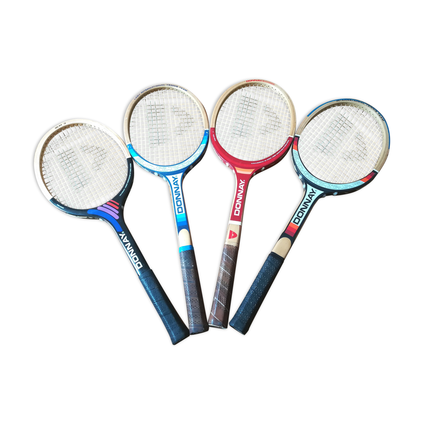 Lot de 4 raquettes de tennis Donnay