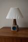 Lampe de table en céramique danoise beige/ lilas/ bleu