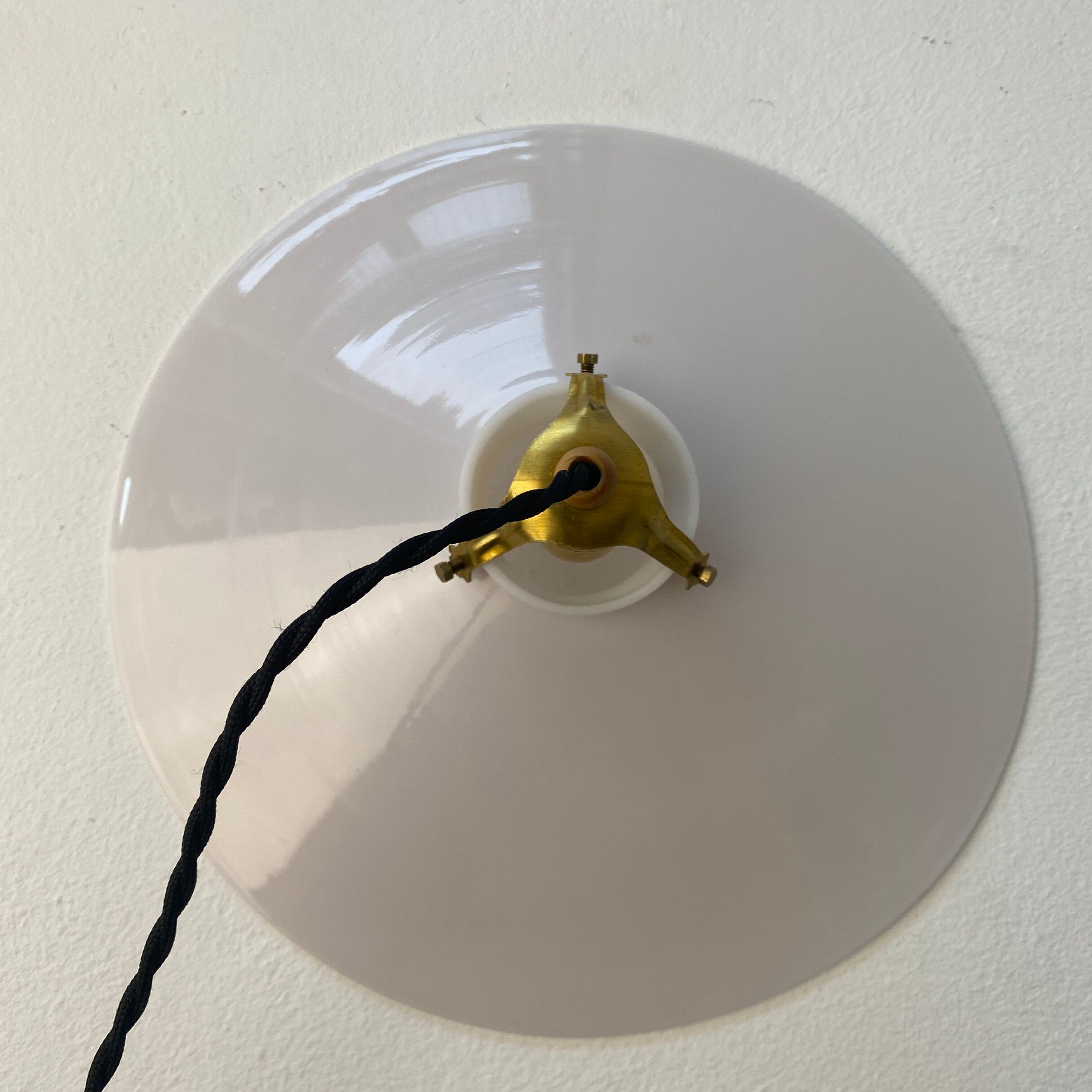 Vintage opaline pendant lamp