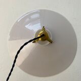 Vintage opaline pendant lamp