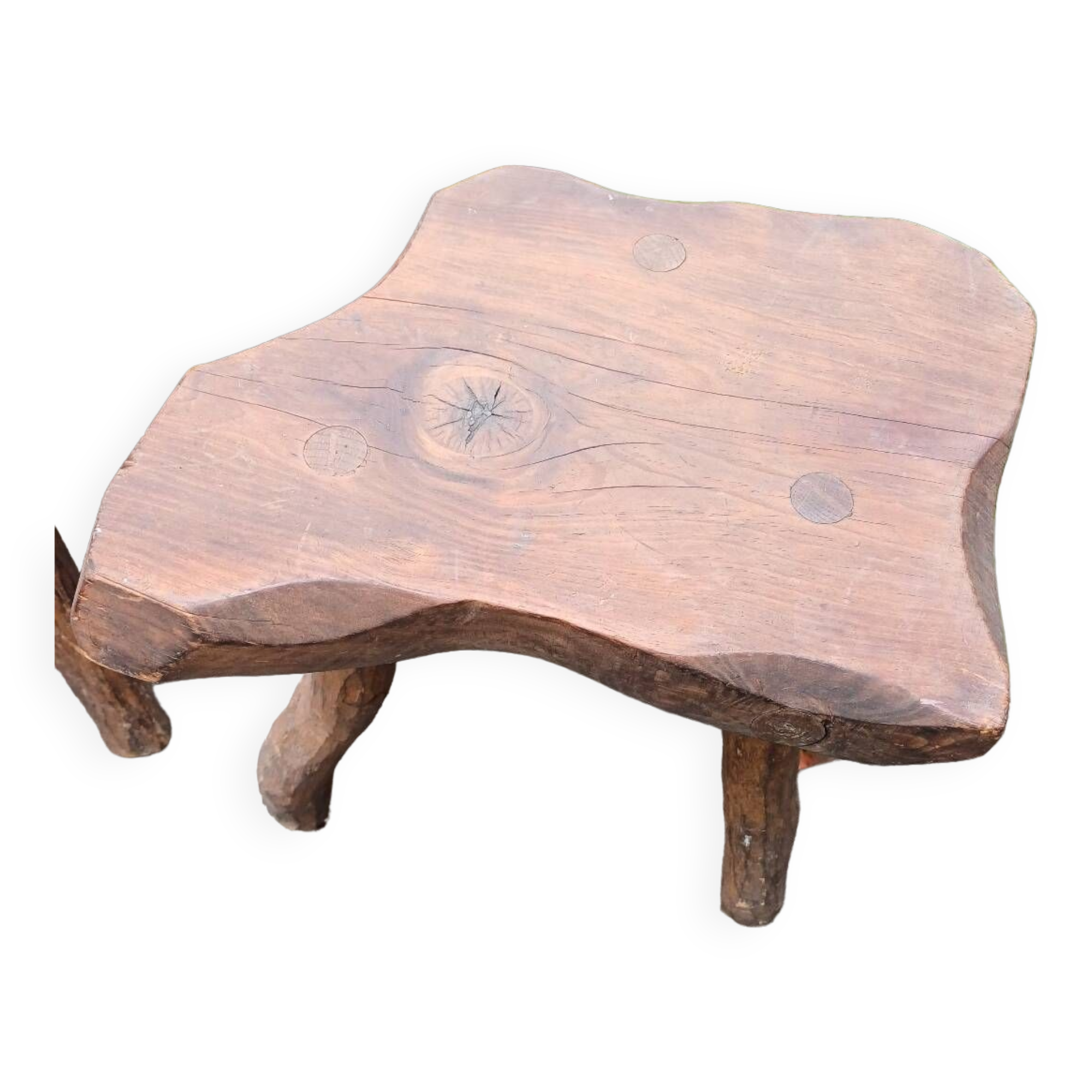 Pair of brutalist stools