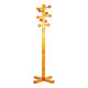 Vintage Scandinavian-style pine ball coat rack