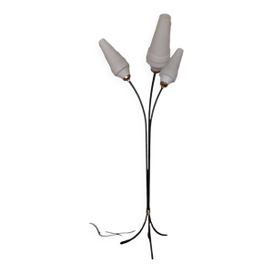 lampadaire tripode métallique