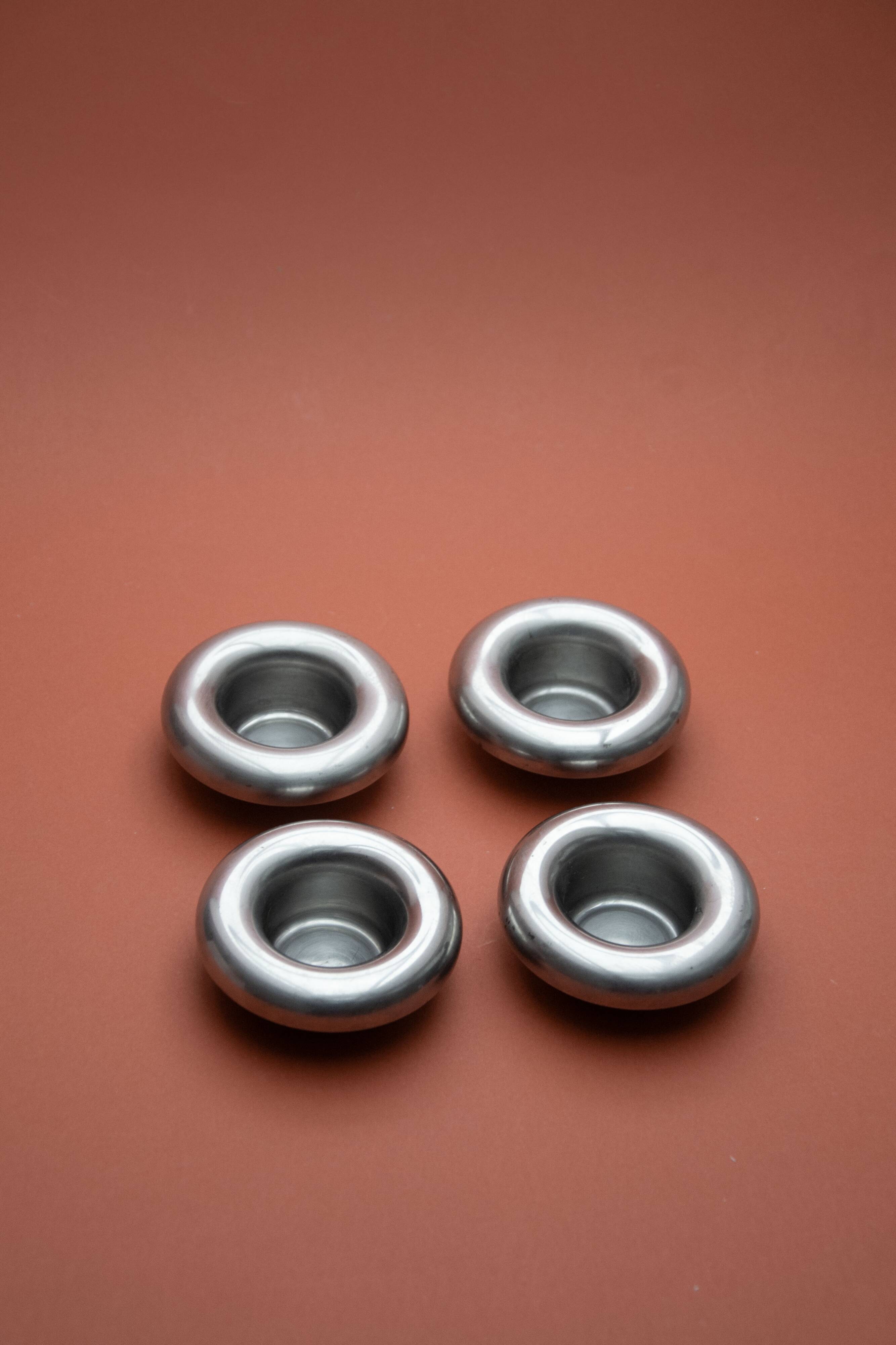 Pair of egg cups by Erik Magnussen – Stelton, early 1970s.