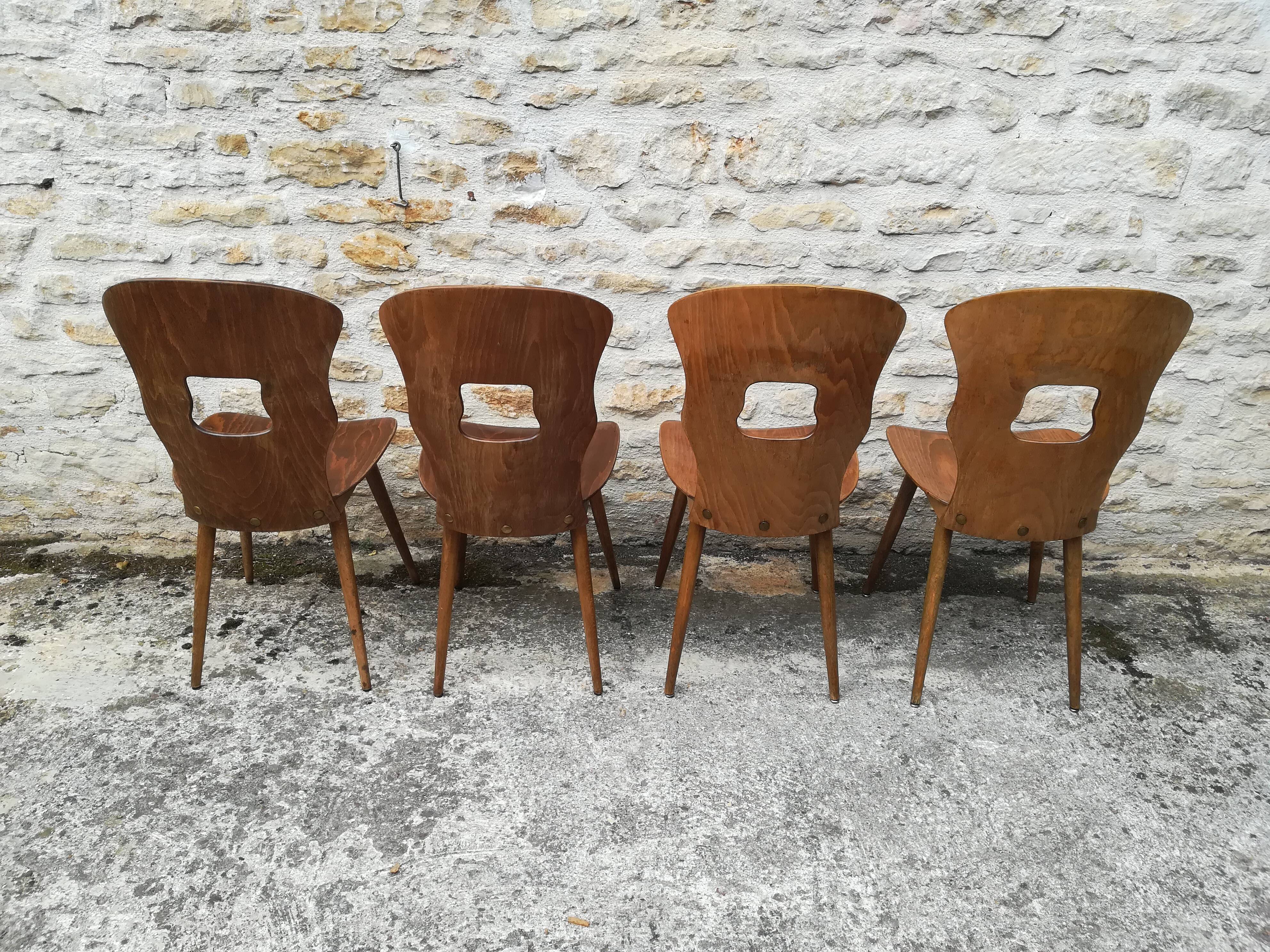 mismatched bistro chairs