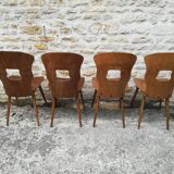 mismatched bistro chairs