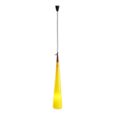 1960s yellow Murano glass pendant light