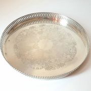 Silver-plated service tray 20th century