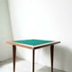 Oak Foldable Games Table - Profiled Compass Feet - Vintage 50s / 60s