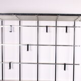 Vintage chrome color aluminum wall coat rack 1950s