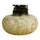 Round travertine lighter, 1980s, Italy