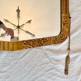 Golden art deco mirror