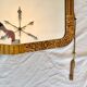Golden art deco mirror