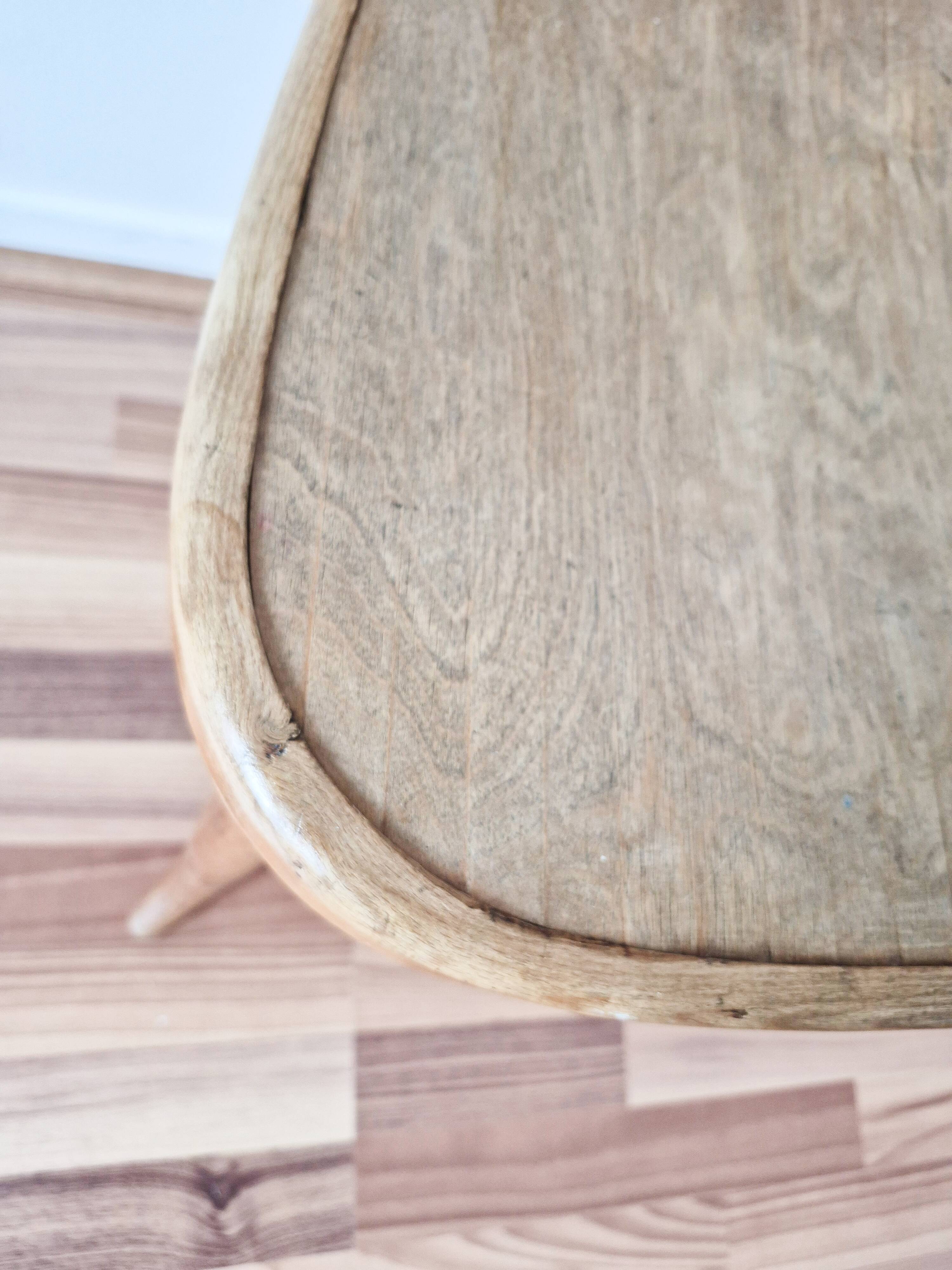 Turned wooden bistro chair, Fischel