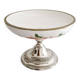 Porcelain cup on silver metal foot