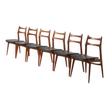 Set of 6 fully restored Habeo Boomerang dining chairs, Germany, 1960s