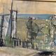 Original Swedish Oil on Canvas – “Abstract Landscape” by S. Hamlet – Dated 1960 – Vintage and Framed – 66 × 48 cm (26" × 18.9")