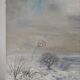 Winter landscape, oil on canvas signed Maurice Bouillot 1971