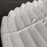Vintage White Ceramic Asparagus Dish