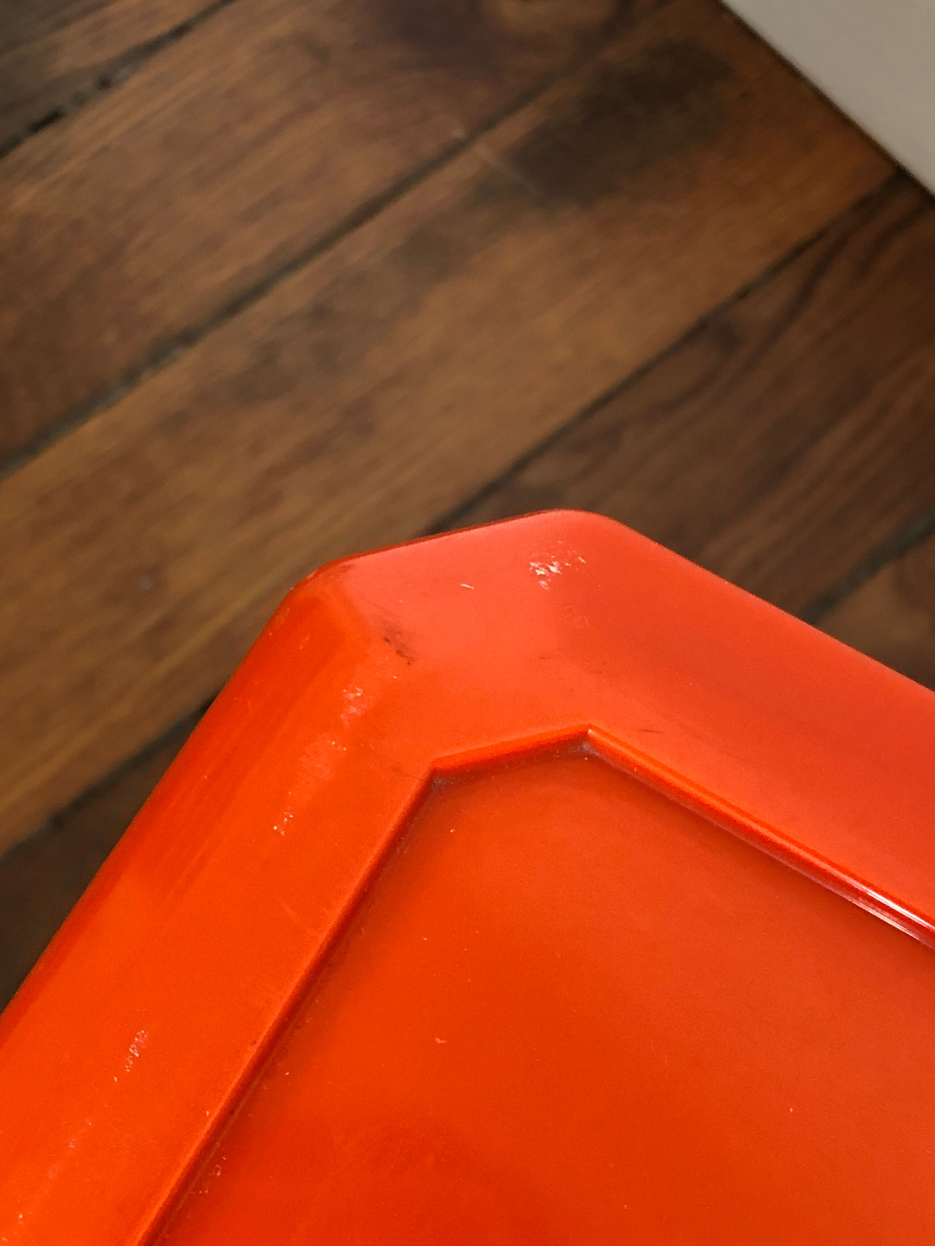 Orange coffee table 60's - 70's Gilac