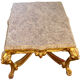 Table de milieu en bois doré table basse Louis XVI