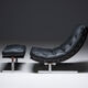 Fauteuil aved pouf de Roger de Winter, années 1960, Belqique