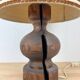 Brutalist wooden lamp from the 1970s by Temde