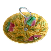 Plat en barbotine Sarreguemine