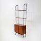 Modular bookcase with metal uprights by Amma Torino, 1960s