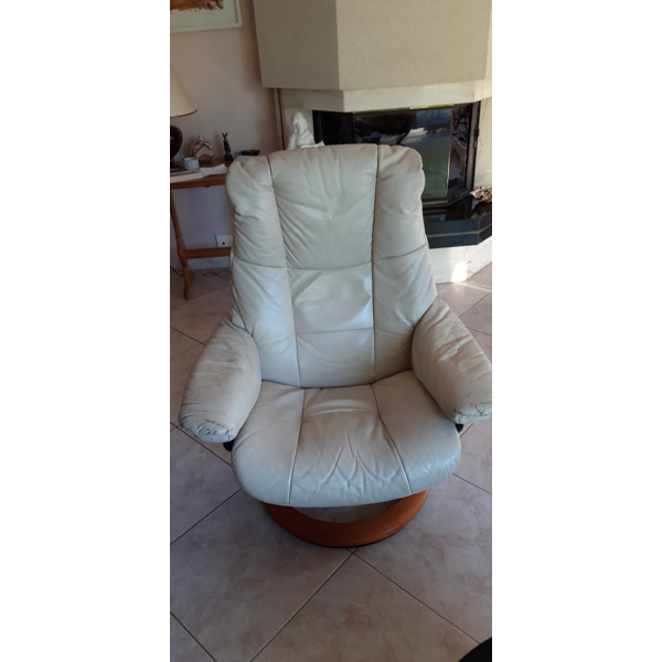 Leather And Wood Sofa 2 Seats Selency Leather And Wood Sofa 2 Seats Selency, Cream Leather And Wood Sofa